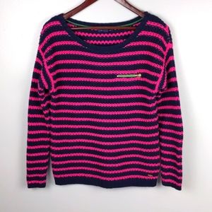 Tommy Hilfiger Striped Knitted Pullover Sweater